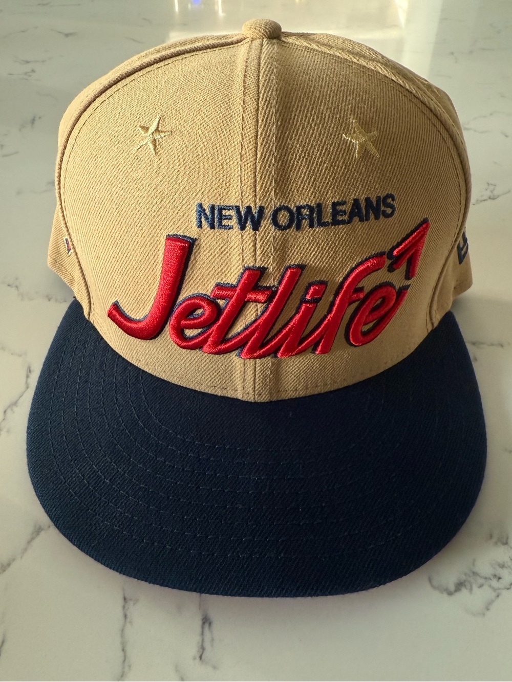 New ERA New Orleans Pelicans Jet Life Curren$y fitted hat cap 7 1/2 NBA limited